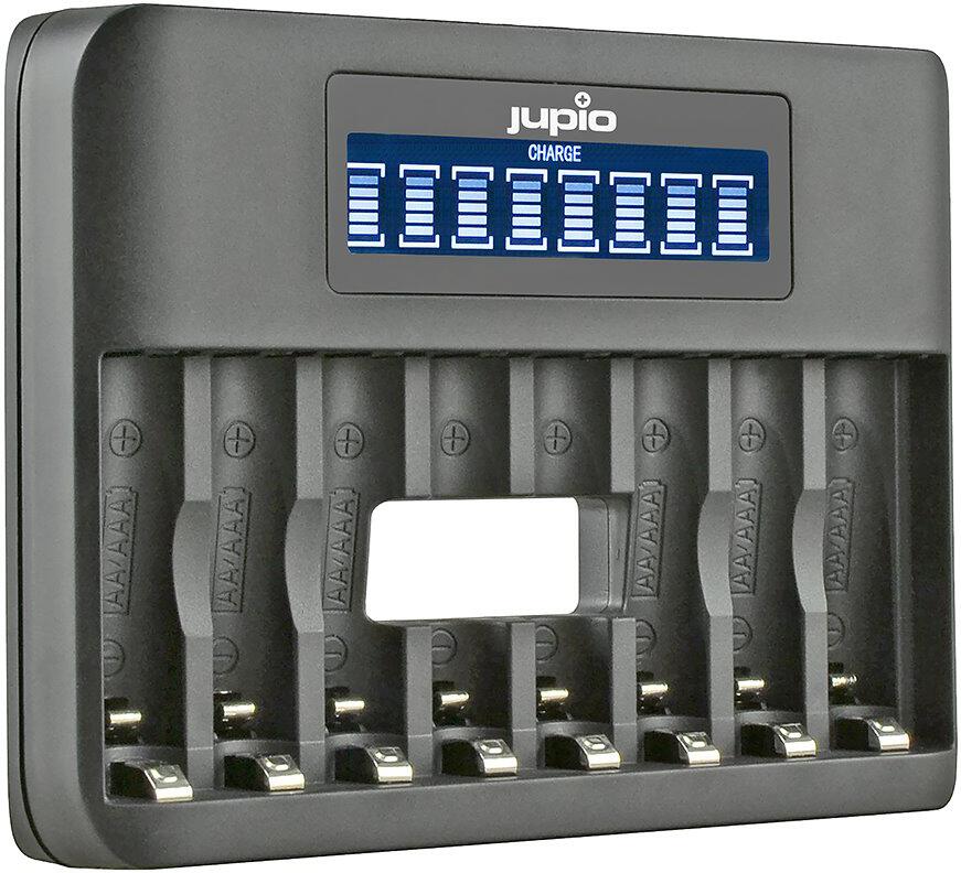 Nabíječka Jupio USB 8-slots Octo Battery Charger LCD pro 1 až 8ks AA/ AAA baterií