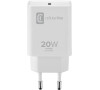 USB-C adaptér Cellularline pro rychlé nabíjení Apple iPhone/iPad, 20W, bílá