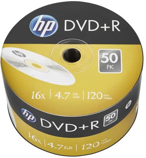DVD+R HP 4,7 GB (120min) 16x 50-spindle bulk (69305)