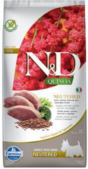 N&D Quinoa DOG Neutered Duck&Broccoli&Asp. Mini 7kg