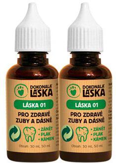 Dokonalá láska LÁSKA 01 Pro zdravé zuby a dásně psů 100ml