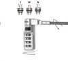 DICOTA Universal Security Cable Lock, 3 Exchangeable heads fits all slots, preset code (D31717)
