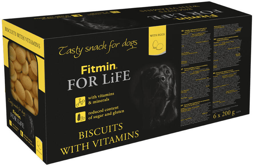 Piškoty pro psy Fitmin For Life biscuits multipack, 6x200g