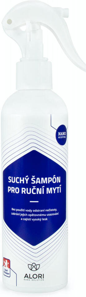 Suchý Nano šampon Alori pro ruční mytí, 250ml