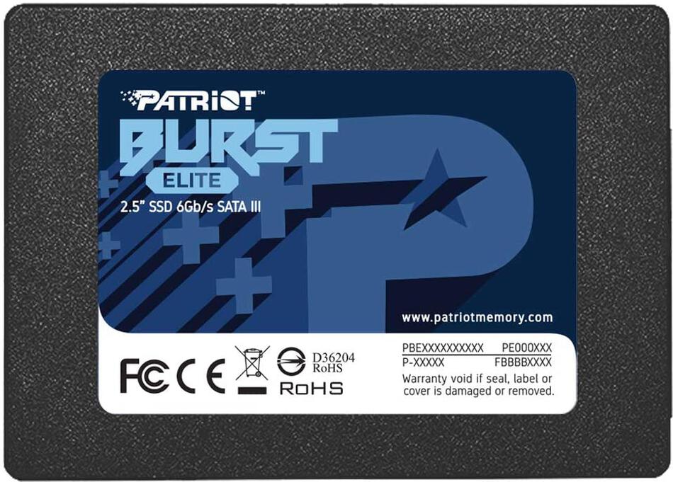 PATRIOT Burst Elite / 1,9TB / SSD / 2.5" / SATA / 3R (PBE192TS25SSDR)