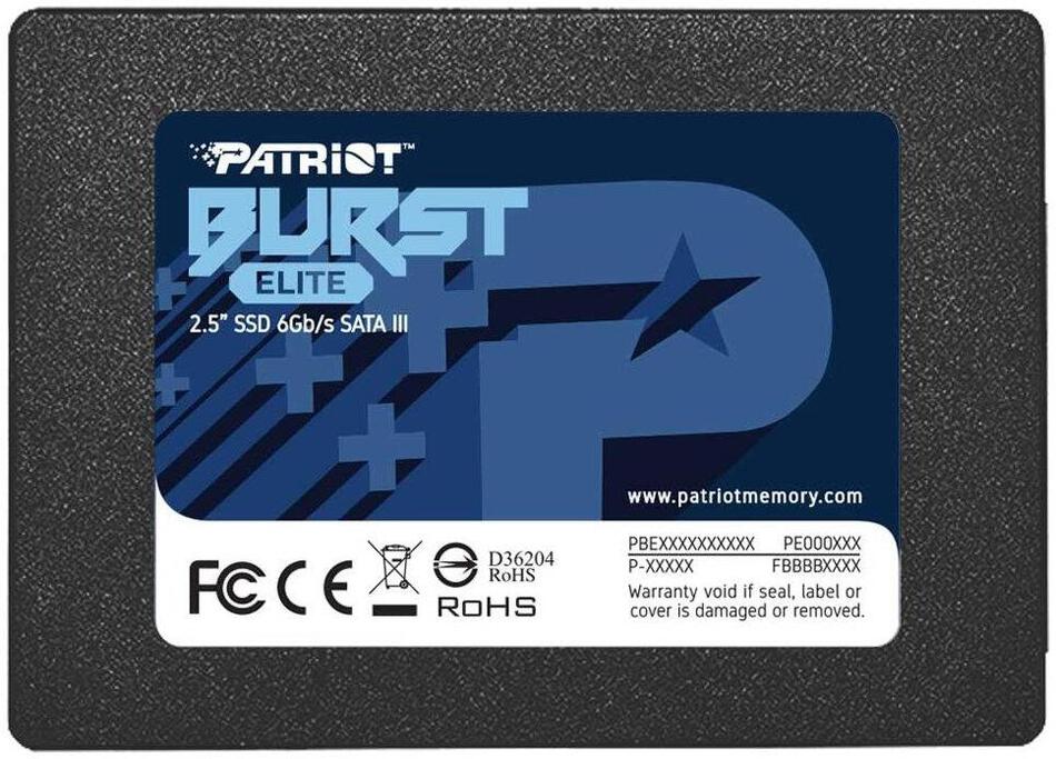 PATRIOT Burst Elite / 120GB / SSD / 2.5" / SATA / 3R (PBE120GS25SSDR)
