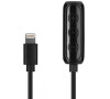 XQISIT AUDIO ADAPTÉR PRO APPLE IPHONE LIGHTING - 3,5mm JACK - ČERNÝ