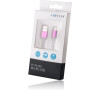 DATOVÝ KABEL TFO MICRO USB kulatý bílý,růžový konektor Forever