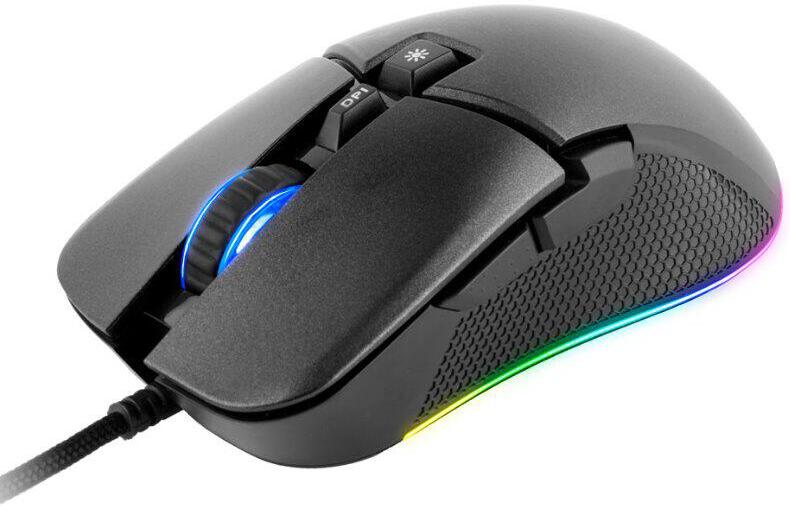 Herní myš C-TECH Dawn (GM-24L), casual gaming, 6400 DPI, RGB podsvícení, USB