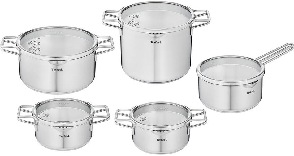 Sada nádobí Tefal NORDICA SS H852SA55 10 kusů