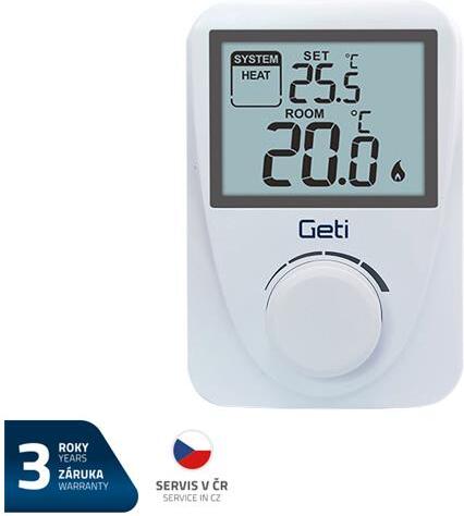 Termostat GETI GRT01 drátový