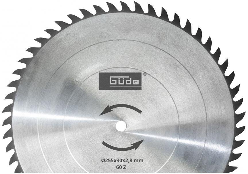 Pilový kotouč HM 255 x 30 mm - 60z Güde