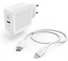 Hama set rychlá USB nabíječka USB-C PD 18 W + kabel USB-C Lightning 1 m