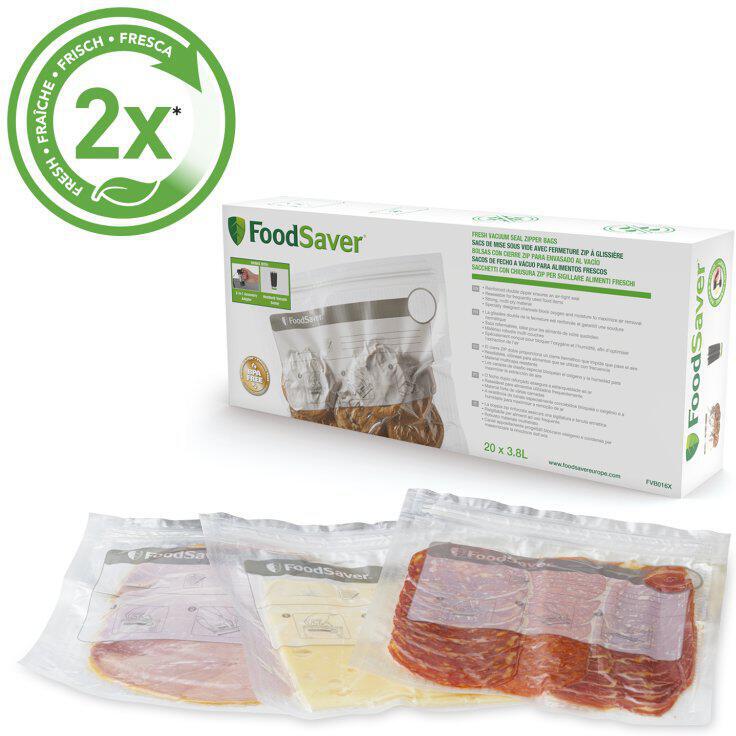 Sada ZIP sáčků FoodSaver pro vakuování 3,8l FVB016X