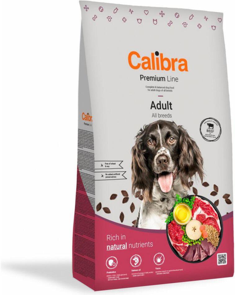 Granule pro psy Calibra Dog Premium Line Adult Beef, 12 kg