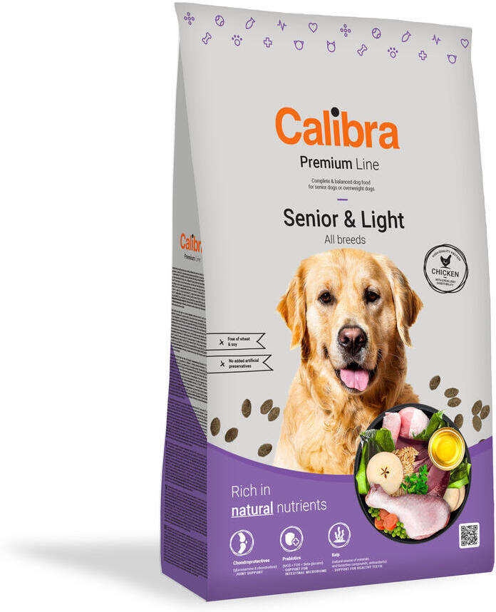 Granule pro psy Calibra Dog Premium Line Senior&Light, 3kg