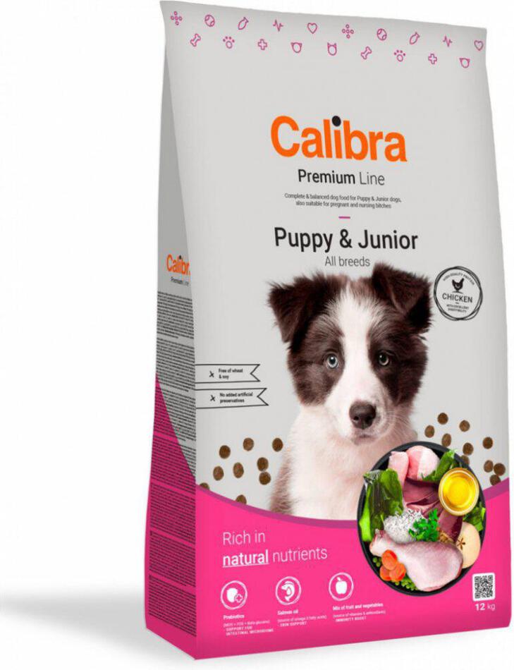 Granule pro psy Calibra Dog Premium Line Puppy&Junior, 12 kg