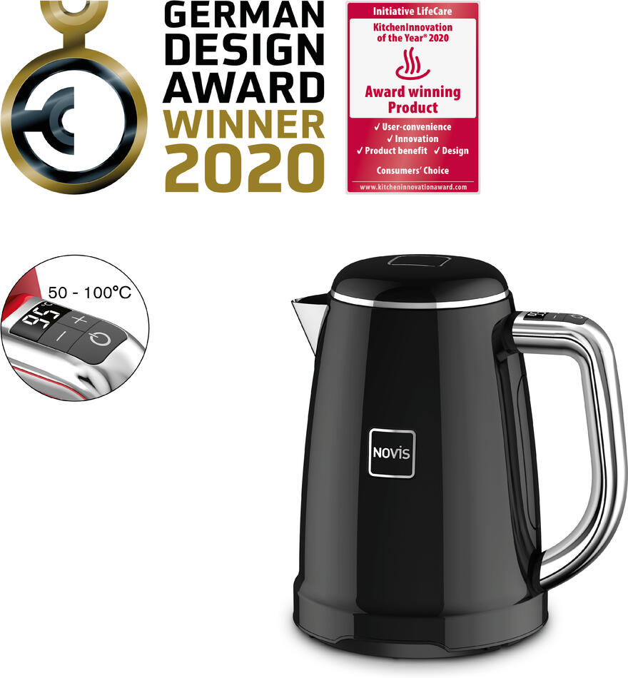 Rychlovarná konvice Novis Kettle KTC1 (černá)