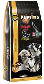 Puffins Dog Adult Yorkshire&Mini Chicken 15kg
