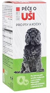 PET HEALTH CARE Péče o uši pro psy a kočky 100ml PHC