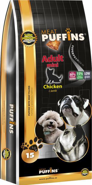 Granule pro psy Puffins Senior, 15kg