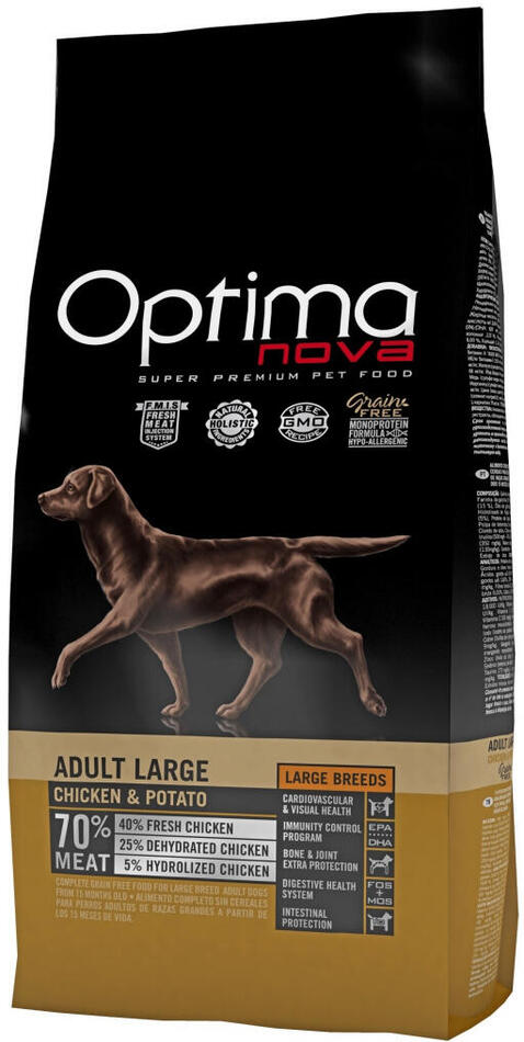 Optima Nova Dog GF Adult Medium Chicken&Potato 12kg