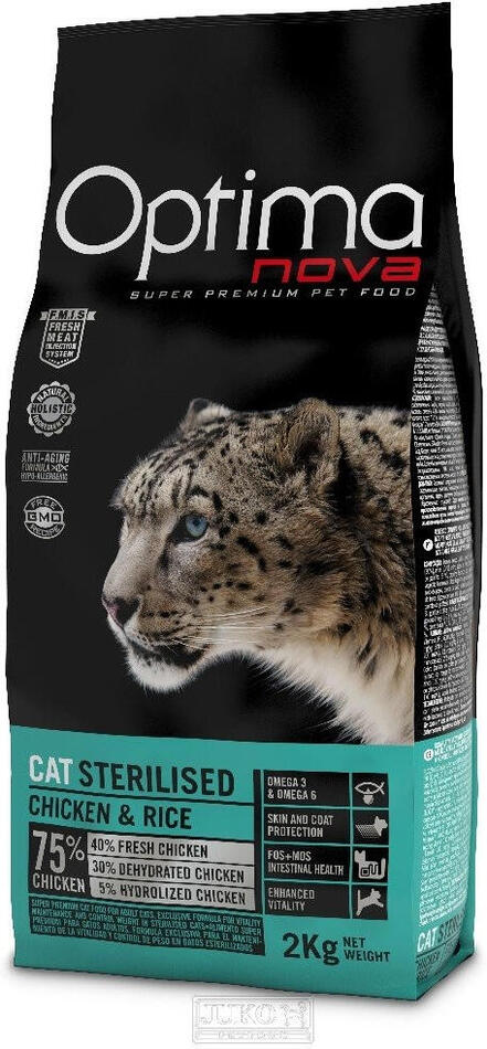 Optima Nova Cat Sterilised 2kg