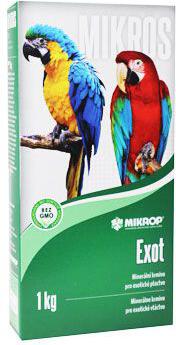 Mikrop Mikros Exot pro papoušky plv 1kg krabička