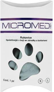 Rukavice VET MICROMED ošetřující, čístící S