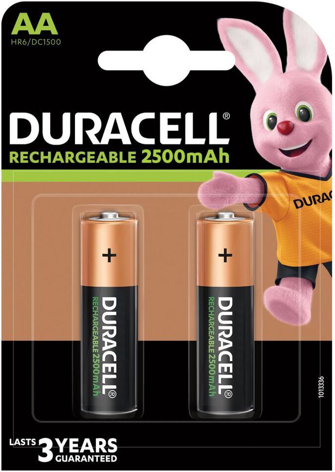 Duracell Rechargeable baterie nabíjecí 2500mAh 2 ks (AA) (42405)