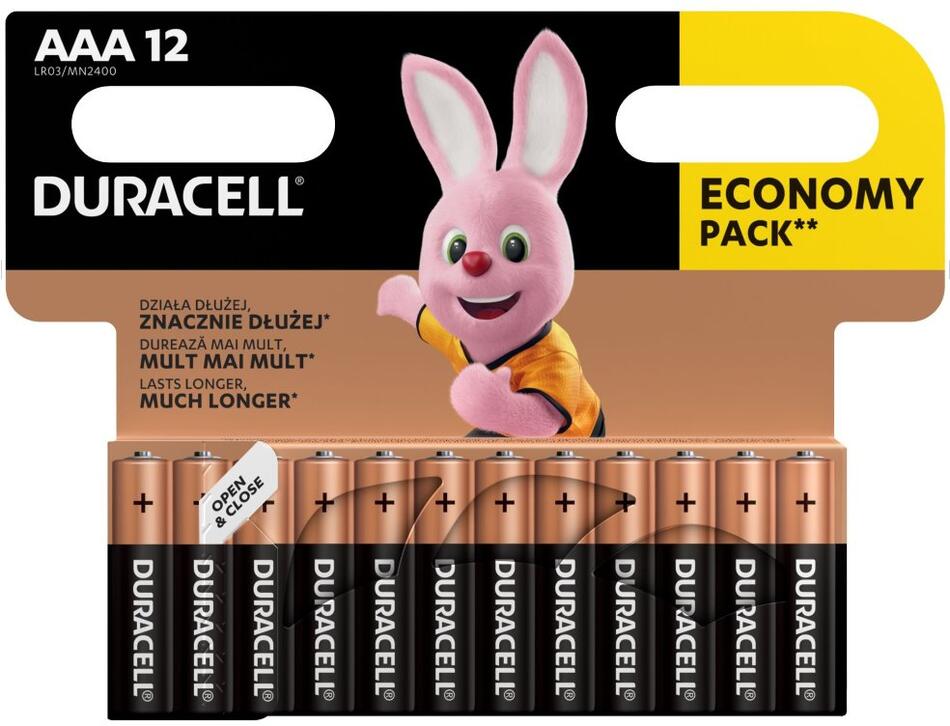 Duracell Basic alkalická baterie 12 ks (AAA) (42325)