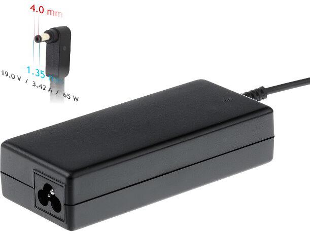 Akyga Nabíjecka na notebook 19V/3.42A 65W 4.0 x 1.35 mm pro Asus (AK-ND-55)