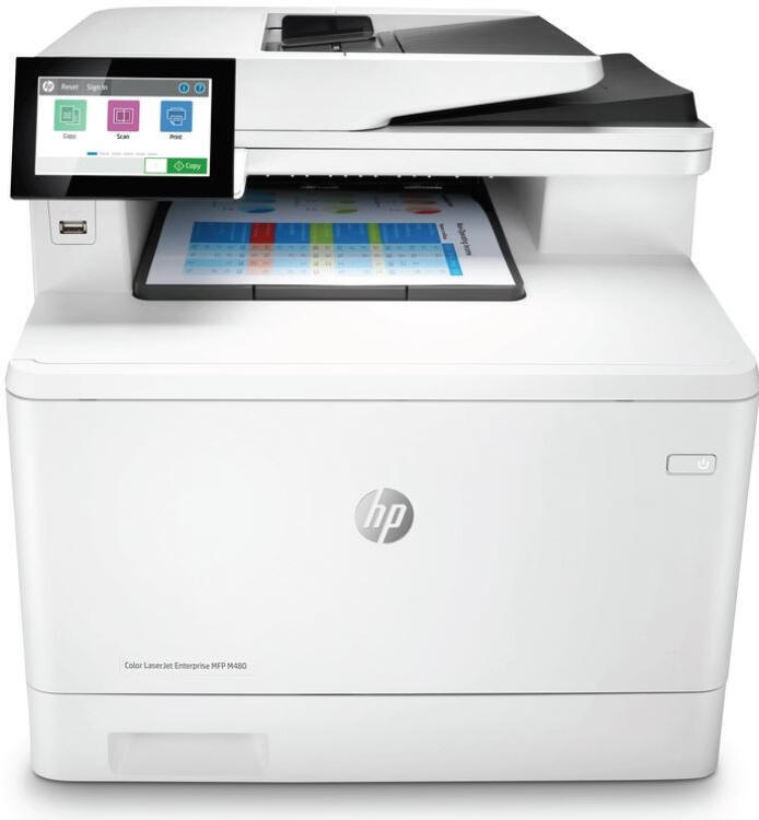 HP Color LaserJet Enterprise MFP M480f (A4, 27 ppm, USB 2.0, Ethernet, Print, Scan, Copy, Fax, Duplex, DADF) (3QA55A)