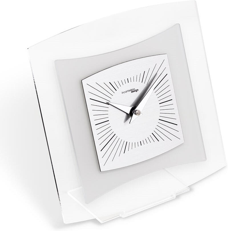 Designové stolní hodiny I805M chrome IncantesimoDesign 20cm
