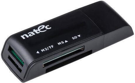 ALL-in-One čtečka karet NATEC MINI ANT 3, USB 2.0, M2 / microSD / MMC / Ms / RS-MMC / SD / T-Flash (NCZ-0560)