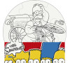 Puzzle Efko The Simpsons - Vymaluj si kruh