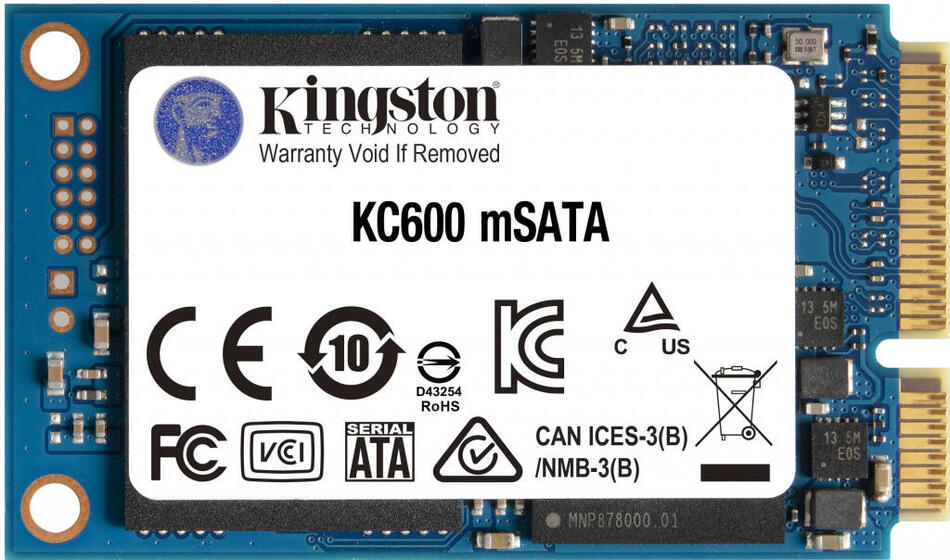 Kingston KC600 / 256GB / SSD / mSATA / 5R (SKC600MS/256G)