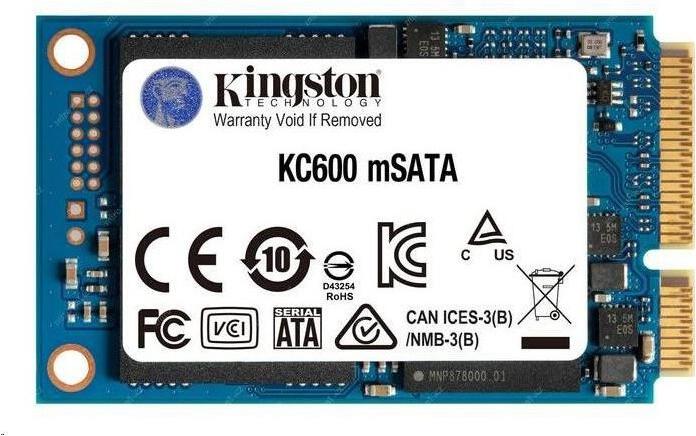 Kingston KC600 / 512GB / SSD / mSATA / 5R (SKC600MS/512G)