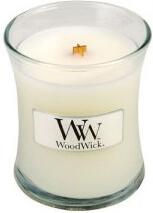 WoodWick White Tea & Jasmine vonná svíčka s dřevěným knotem 85 g