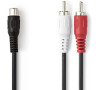 Stereo Audio Kabel NEDIS CAGB24020BK02