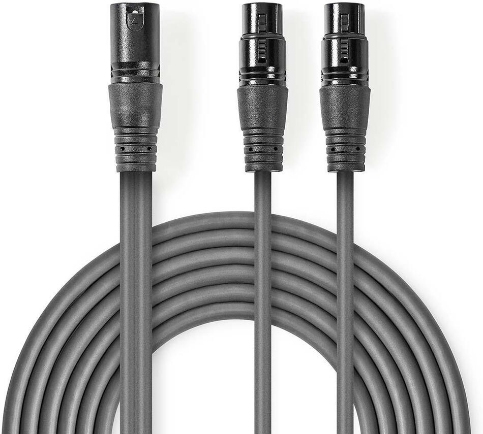 Vyvážený Audio kabel NEDIS COTH15025GY15