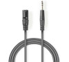 Vyvážený Audio kabel NEDIS COTH15100GY15