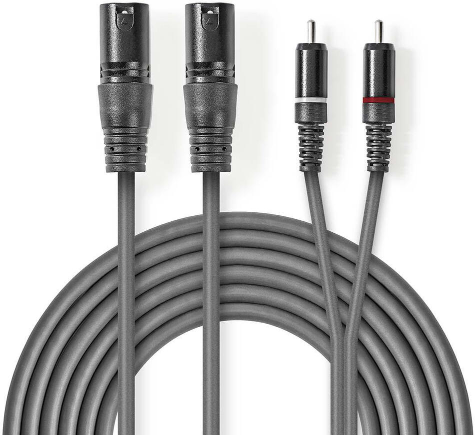 Vyvážený Audio kabel NEDIS COTH15210GY30
