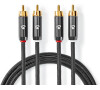 Stereo Audio Kabel NEDIS CATB24200GY20