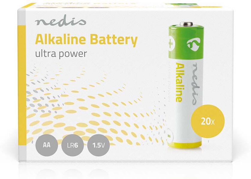Alkalické baterie AA NEDIS BAAKLR620BX