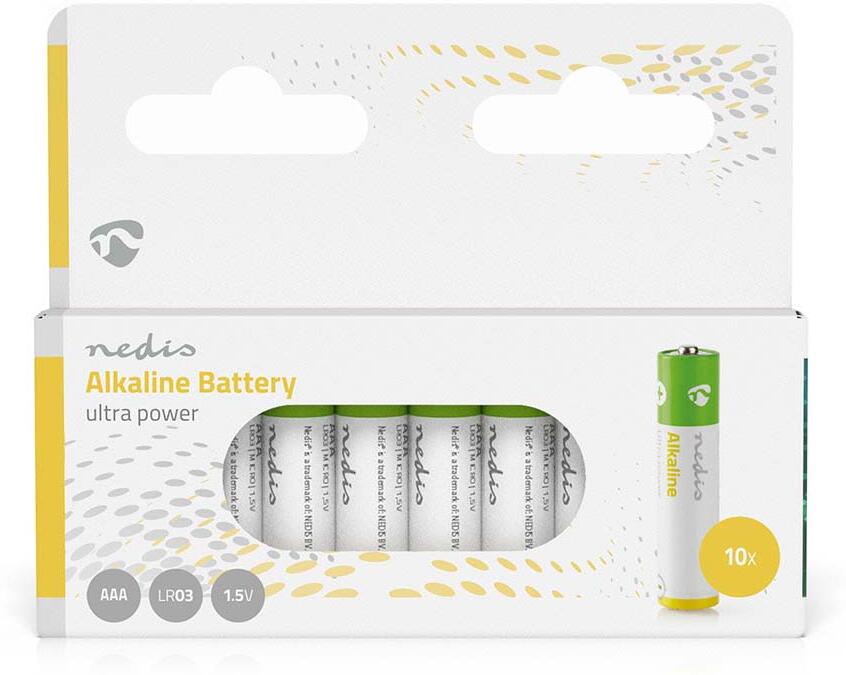 Alkalické baterie AAA NEDIS BAAKLR0310BL
