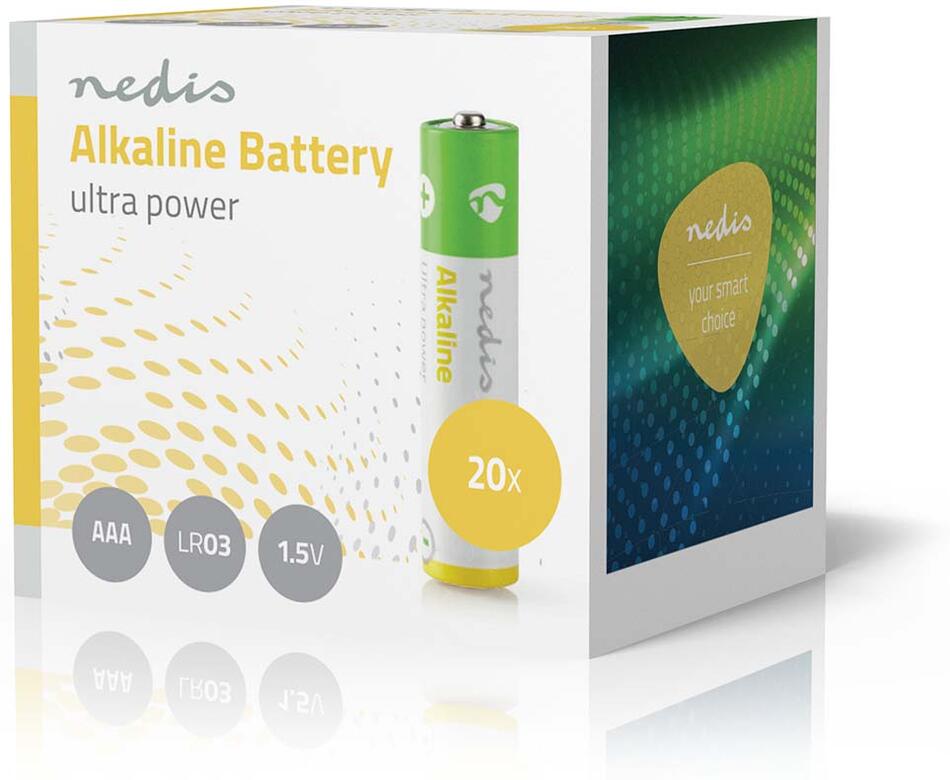 Alkalické baterie AAA NEDIS BAAKLR0320BX