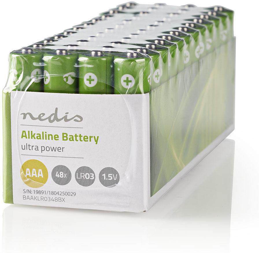 Alkalické baterie AAA NEDIS BAAKLR0348BX