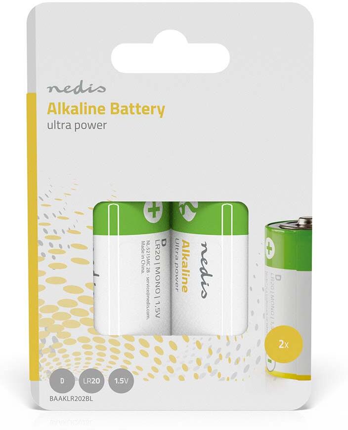 Alkalická Baterie D NEDIS BAAKLR202BL