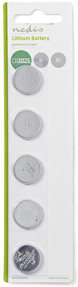 Lithium Button Cell CR2025 baterie NEDIS BALCR20255BL